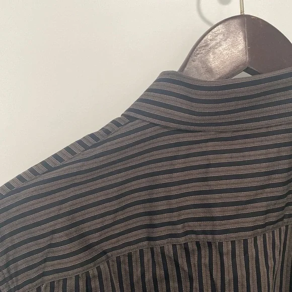 APT.9 Striped Long Sleeve Dress Shirt - Picture 9 of 9